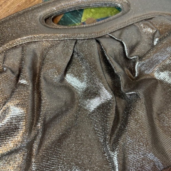 Bijoux Terner, Vintage Metallic Silver, Evening Clutch Purse, small - Picture 5 of 7